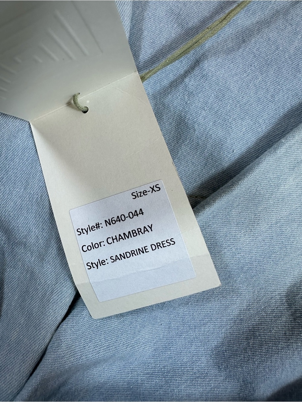 Noam Sandrine Dress in Chambray Blue Size XS NEW NWT - Picture 9 of 11
